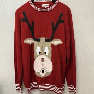 Digital Dudz Rudolph The Reindeer Christmas Ugly Sweater XL